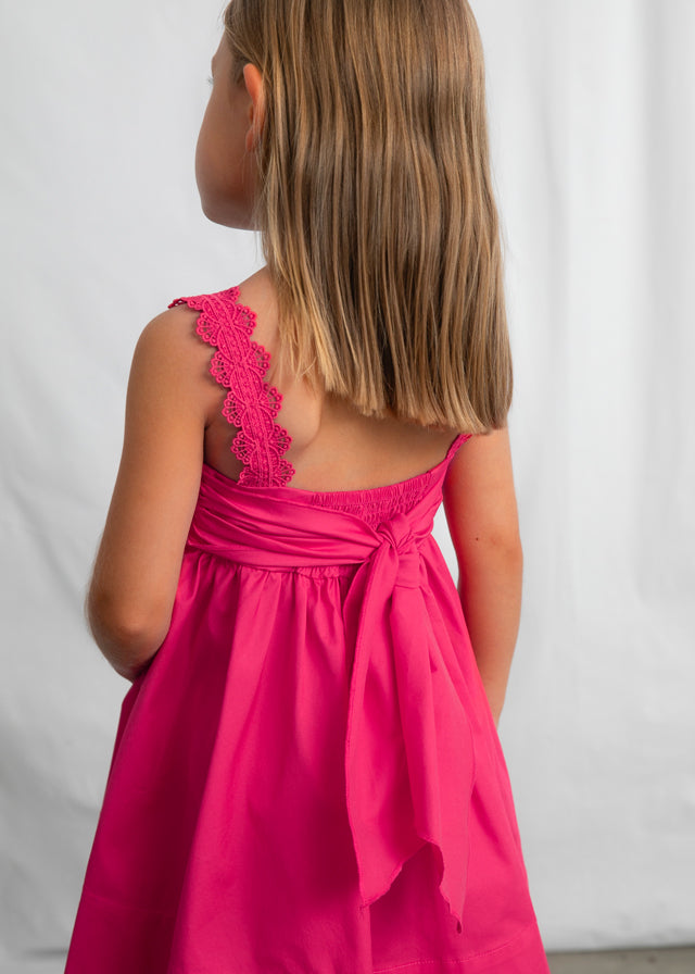 Vestido saten - mayoral - Mini Menina - SS26-3926