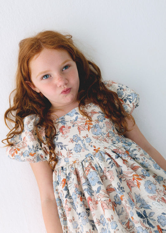 Vestido estampado - mayoral - Mini Menina - SS26-3928