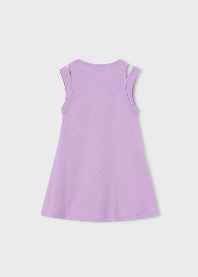 Vestido c/ recorte cravejado - mayoral - Mini Menina - SS26-3938