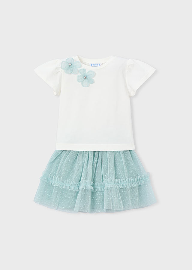 Conj.saia tule - mayoral - Mini Menina - SS26-3946