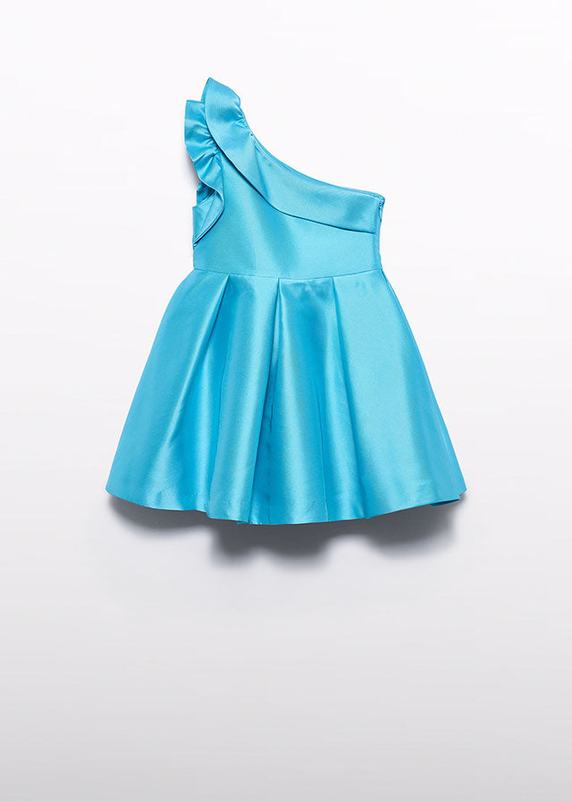 Vestido mikado assimetrico - Abel & Lula - A&L Mini Menina - SS26-5045