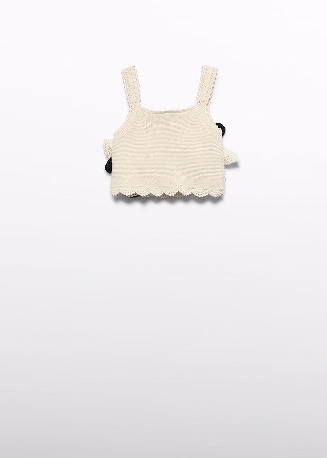 Top crochet flores - Abel & Lula - A&L Mini Menina - SS26-5172