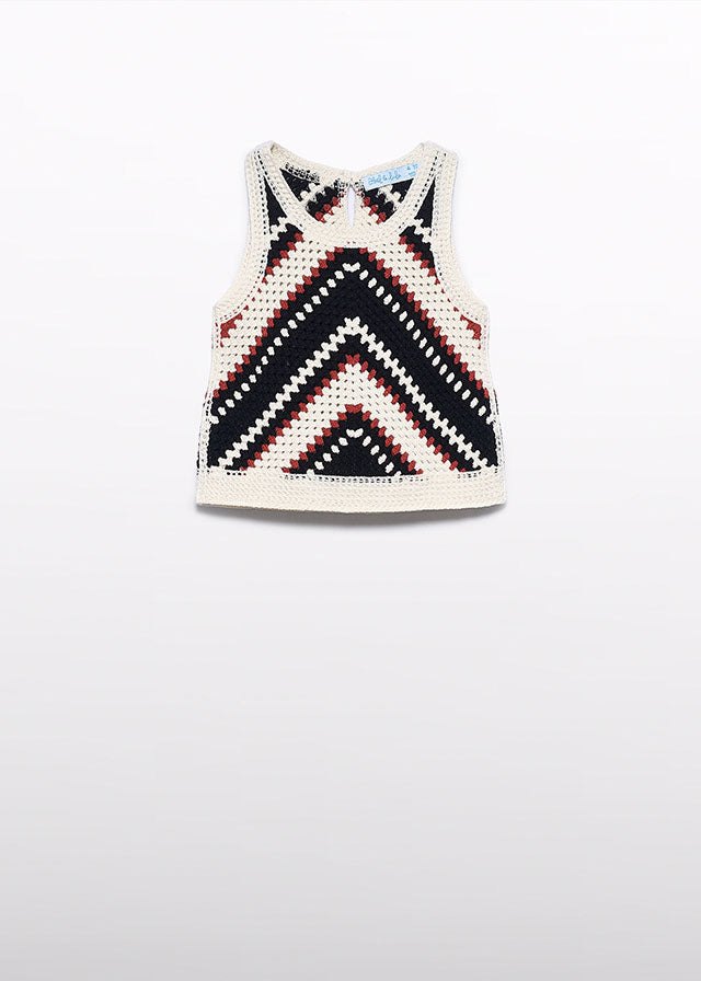 Top crochê - Abel & Lula - A&L Mini Menina - SS26-5173