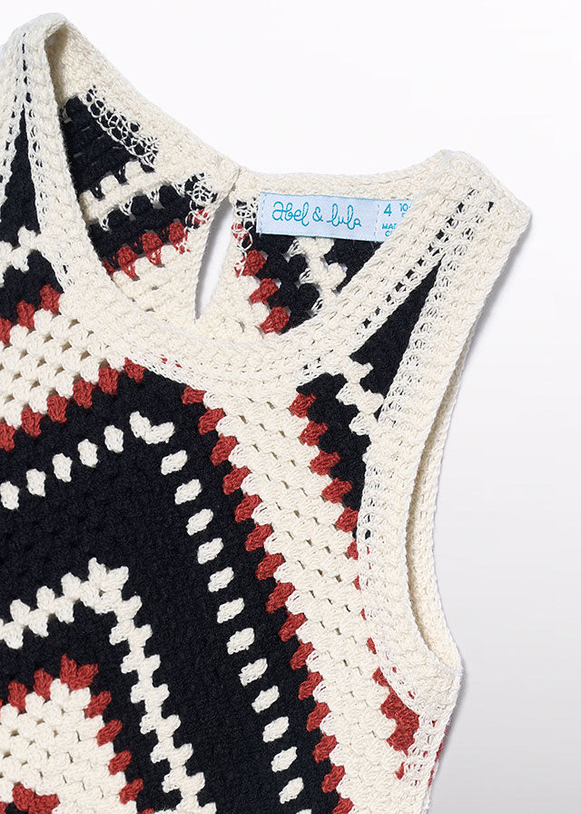 Top crochê - Abel & Lula - A&L Mini Menina - SS26-5173