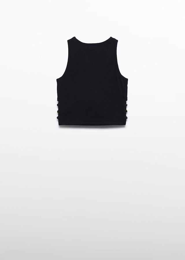 Top flor crochet - Abel & Lula - A&L Mini Menina - SS26-5174