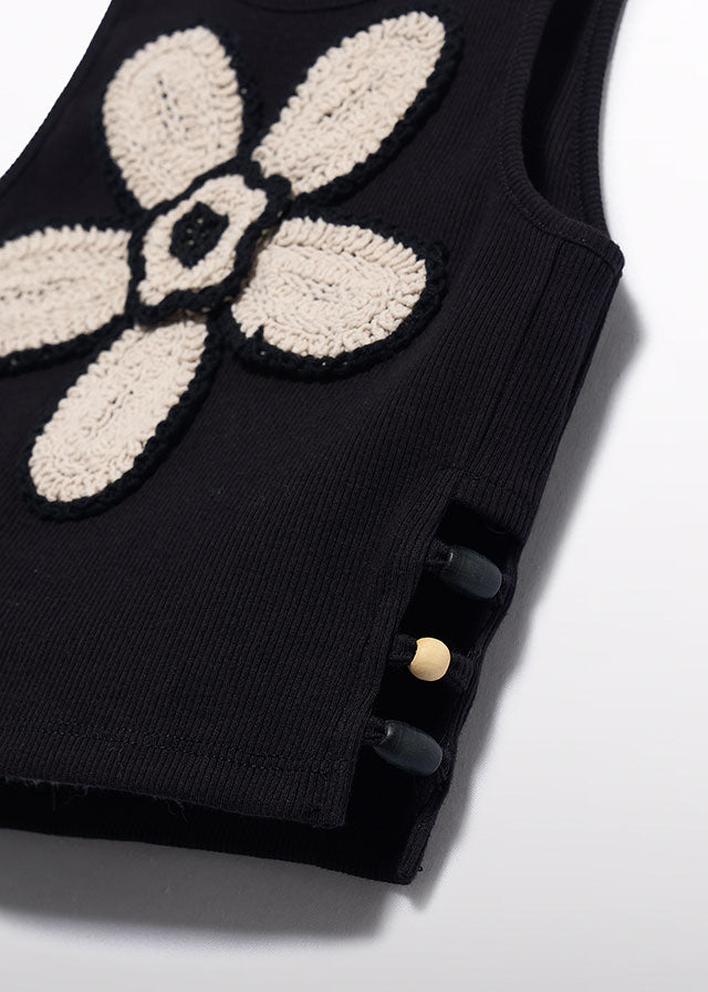 Top flor crochet - Abel & Lula - A&L Mini Menina - SS26-5174