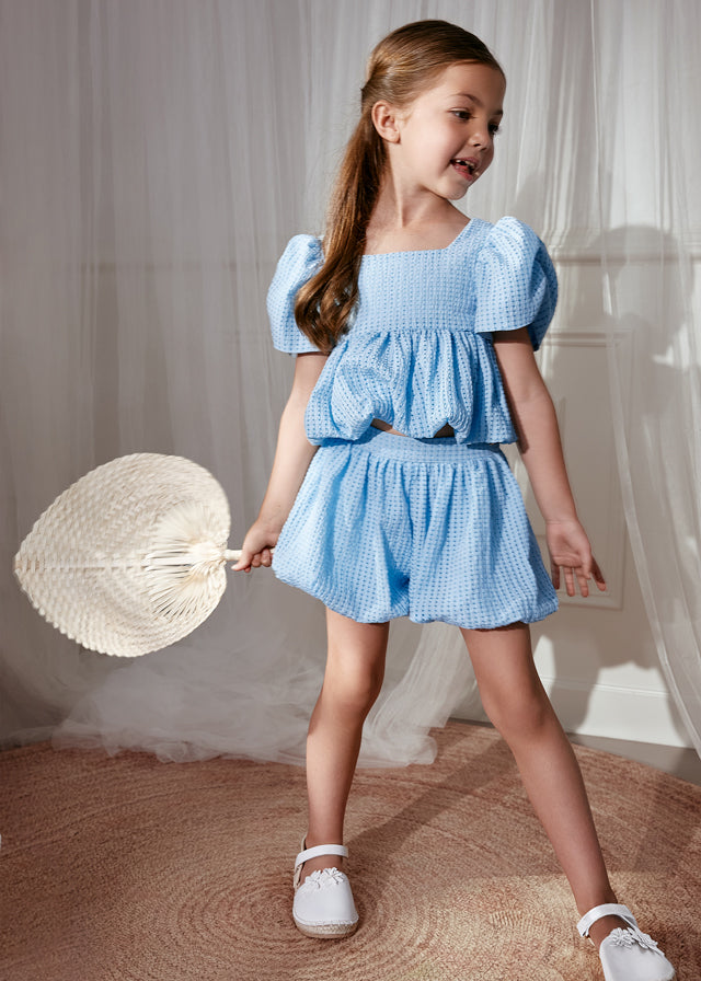 Conj. bermuda vicky - Abel & Lula - A&L Mini Menina - SS26-5208