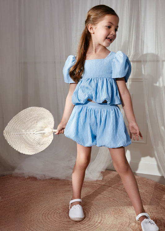 Conj. bermuda vicky - Abel & Lula - A&L Mini Menina - SS26-5208