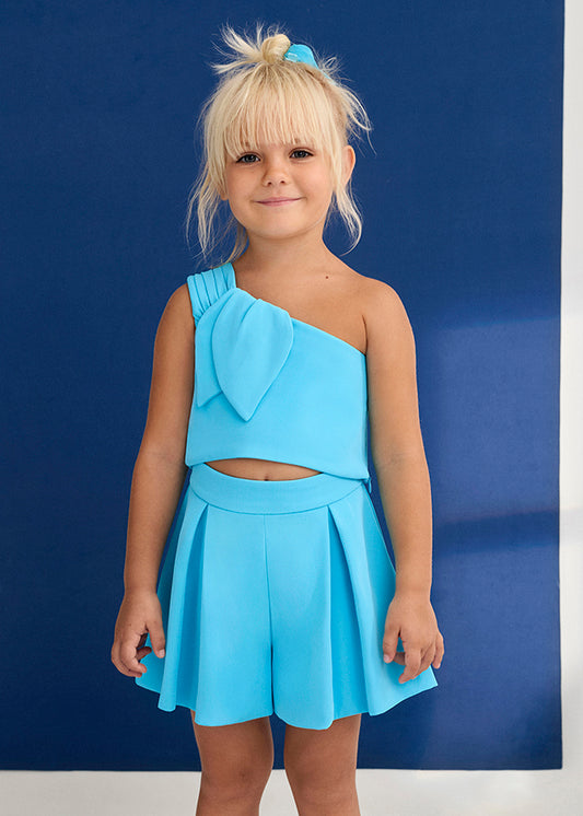 Conj. bermuda crepe - Abel & Lula - A&L Mini Menina - SS26-5210