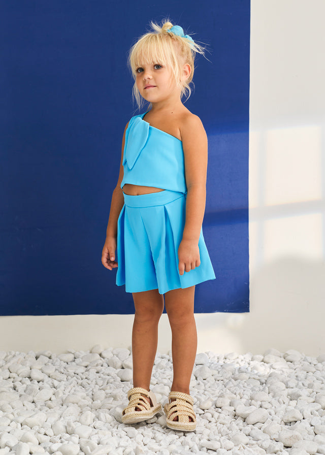 Conj. bermuda crepe - Abel & Lula - A&L Mini Menina - SS26-5210