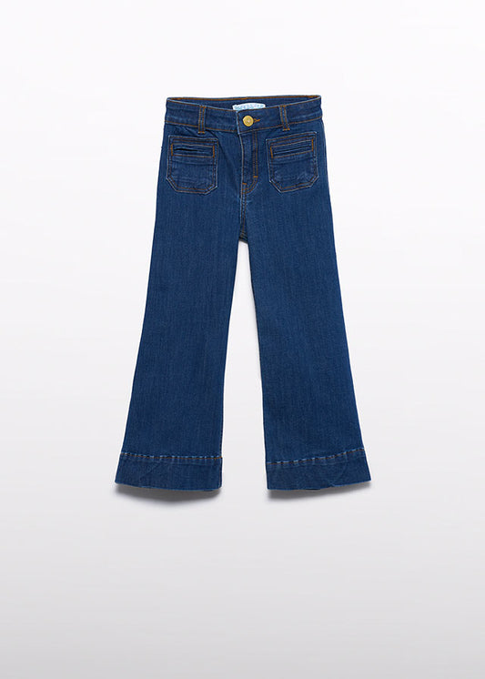 Calça denim bootcut - Abel & Lula - A&L Mini Menina - SS26-5277