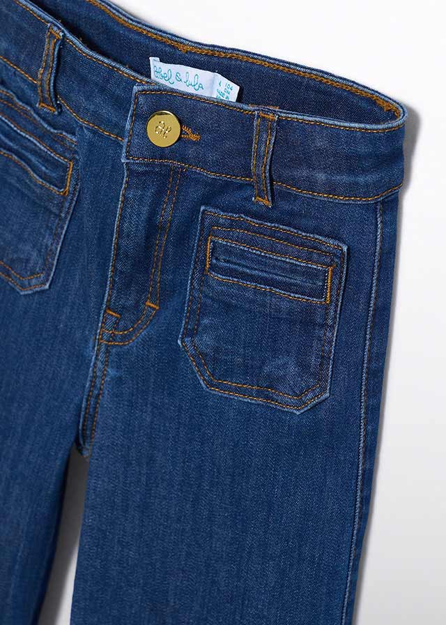 Calça denim bootcut - Abel & Lula - A&L Mini Menina - SS26-5277