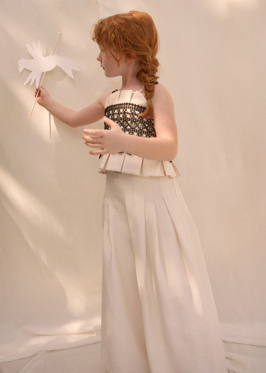 Calça fluida - Abel & Lula - A&L Mini Menina - SS26-5279