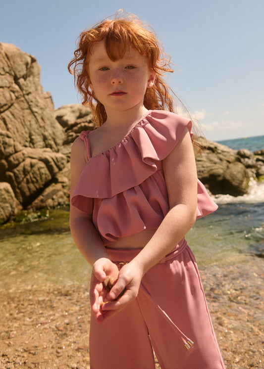 Conj. calça crepe - Abel & Lula - A&L Mini Menina - SS26-5283