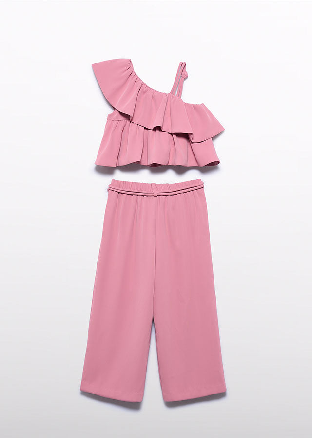 Conj. calça crepe - Abel & Lula - A&L Mini Menina - SS26-5283