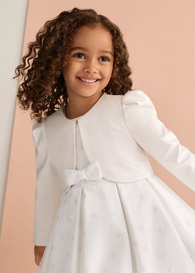 Jaqueta nacarada - Abel & Lula - A&L Mini Menina - SS26-5305