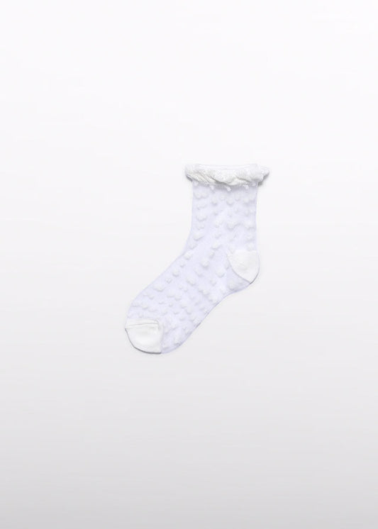 Soquetes espuma jacquard - Abel & Lula - A&L Mini Menina - SS26-5464