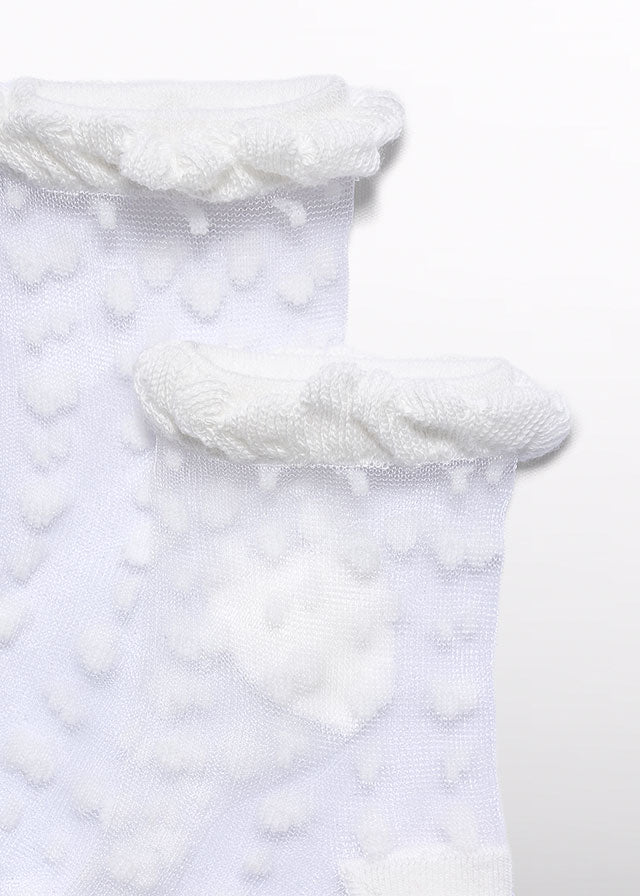 Soquetes espuma jacquard - Abel & Lula - A&L Mini Menina - SS26-5464