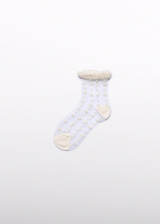 Soquetes espuma jacquard - Abel & Lula - A&L Mini Menina - SS26-5464