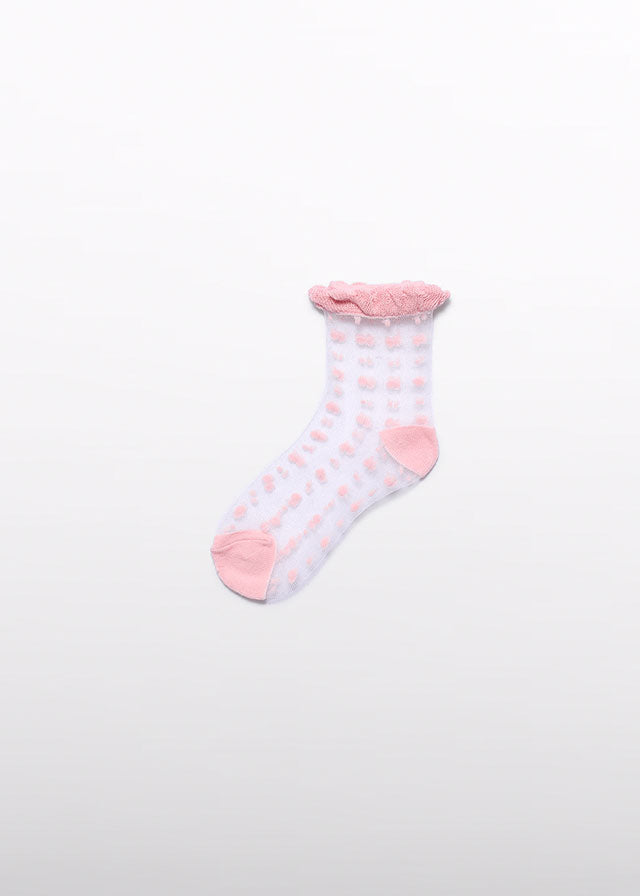 Soquetes espuma jacquard - Abel & Lula - A&L Mini Menina - SS26-5464