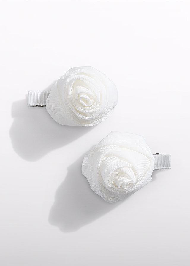 Set ganchos cabelo flor gasa - Abel & Lula - A&L Mini Menina - SS26-5469