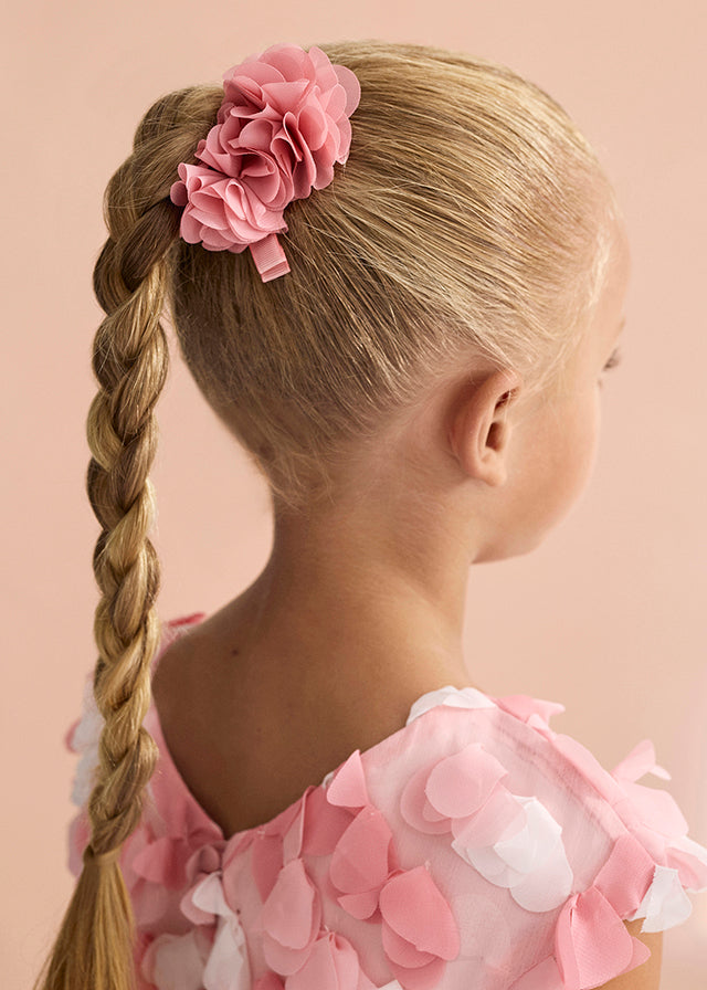 Set ganchos cabelo flor gasa - Abel & Lula - A&L Mini Menina - SS26-5470