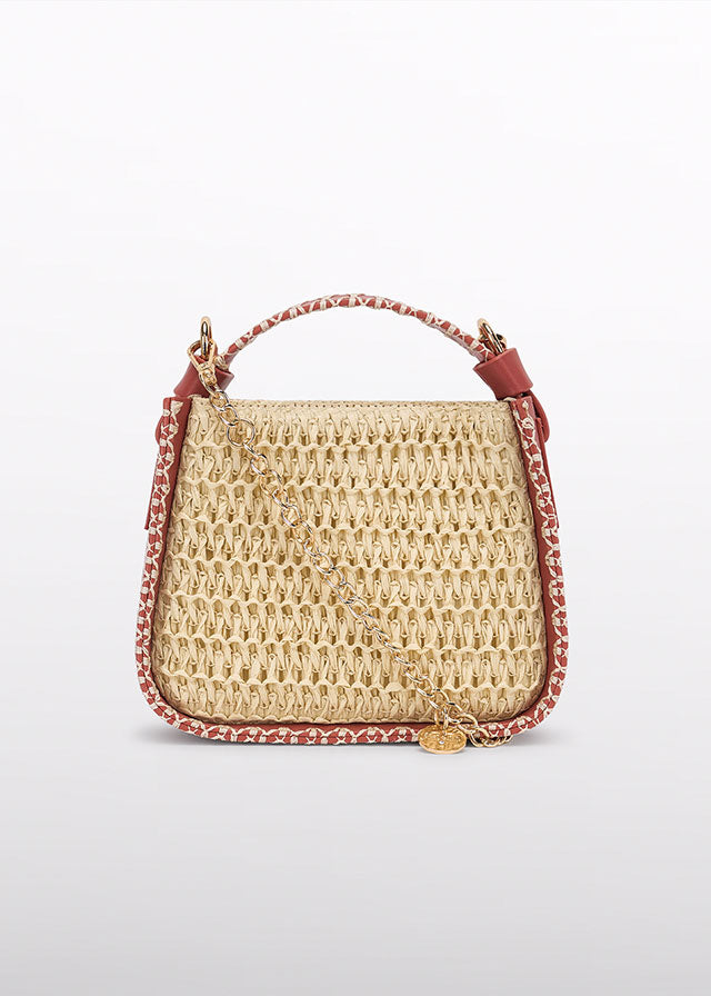 Bolsa de palha c/ ponto conch - Abel & Lula - A&L Mini Menina - SS26-5484