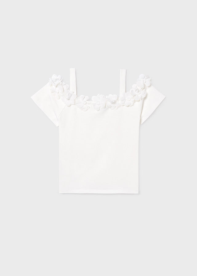 Camiseta m/curta flores 3d - mayoral - Menina - SS26-6003
