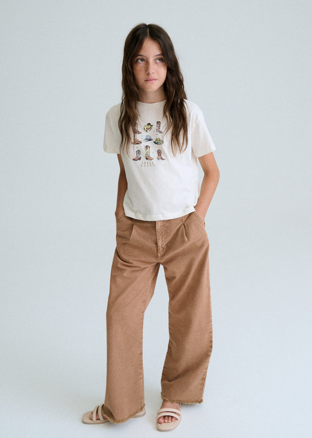 Camiseta m/cta gráfica - mayoral - Menina - SS26-6005