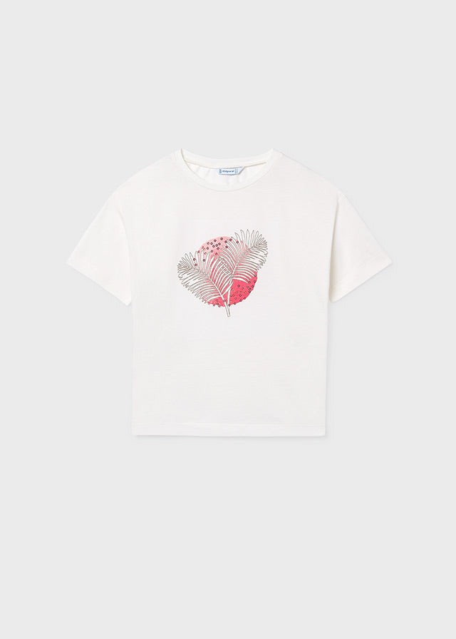 Camiseta m/cta gráfica - mayoral - Menina - SS26-6005