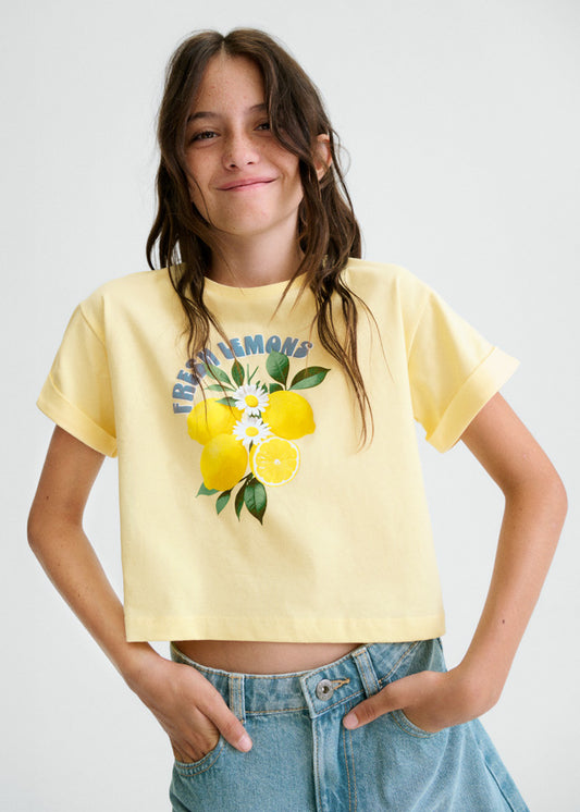 Camiseta m/cta gráfica - mayoral - Menina - SS26-6009