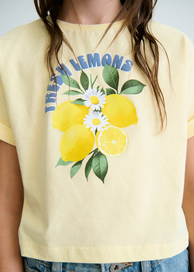 Camiseta m/cta gráfica - mayoral - Menina - SS26-6009