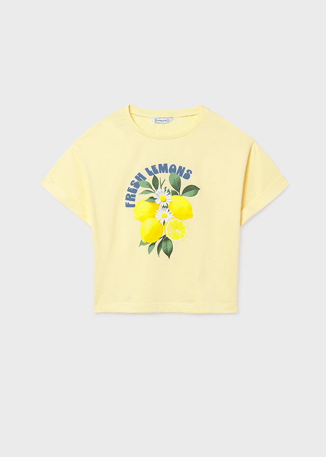 Camiseta m/cta gráfica - mayoral - Menina - SS26-6009