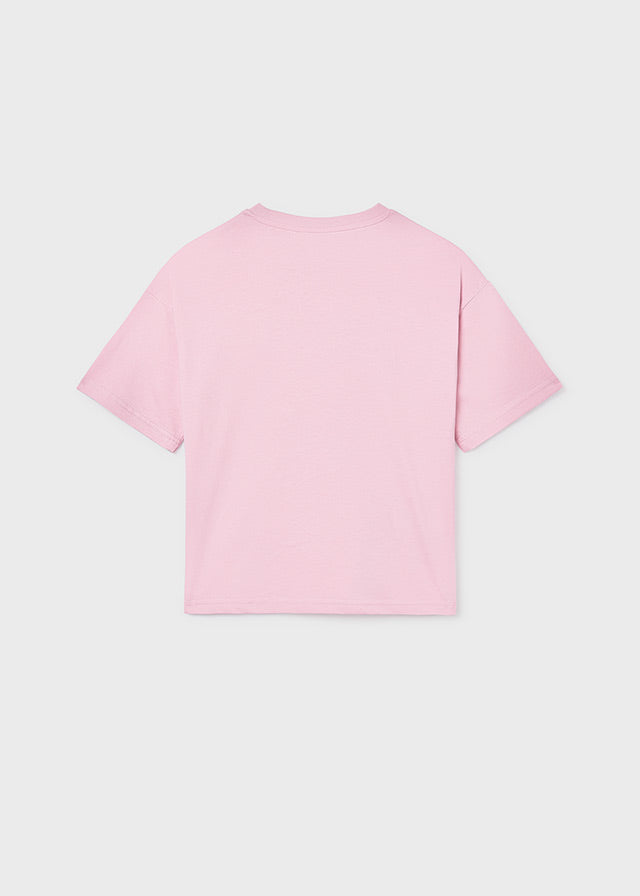 Camiseta m/cta gráfica - mayoral - Menina - SS26-6011