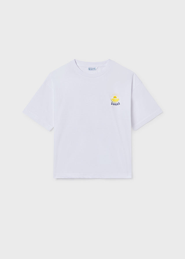 Camiseta m/cta gráfica - mayoral - Menina - SS26-6011