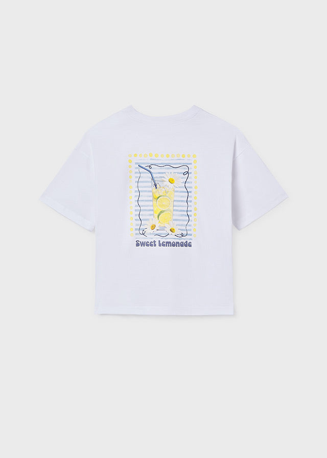 Camiseta m/cta gráfica - mayoral - Menina - SS26-6011