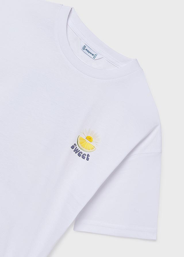 Camiseta m/cta gráfica - mayoral - Menina - SS26-6011