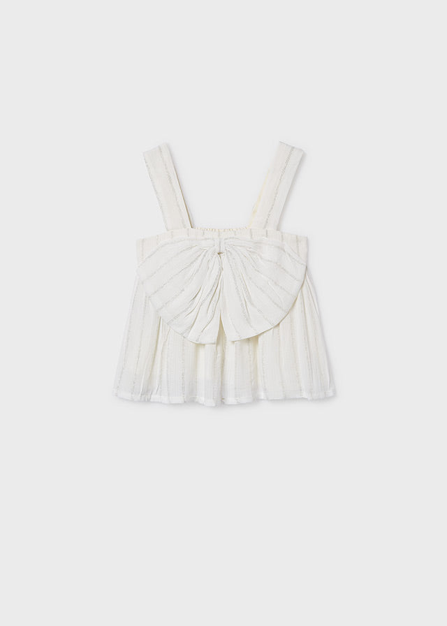 Top c/ laço de lurex - mayoral - Menina - SS26-6019