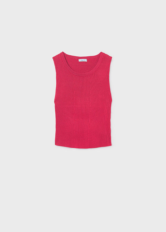 Top tricot recortado costas - mayoral - Menina - SS26-6026