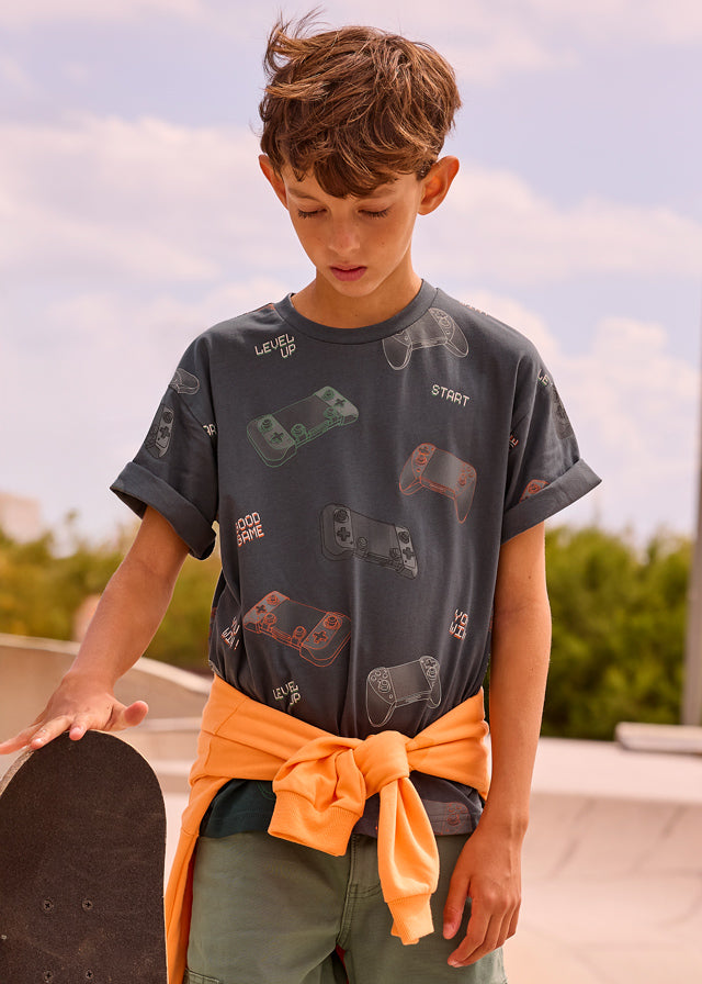 Camiseta estampada - mayoral - Menino - SS26-6038