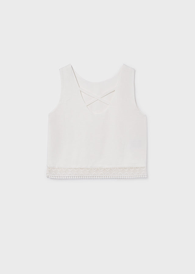 Blusa cinta bordada - mayoral - Menina - SS26-6157
