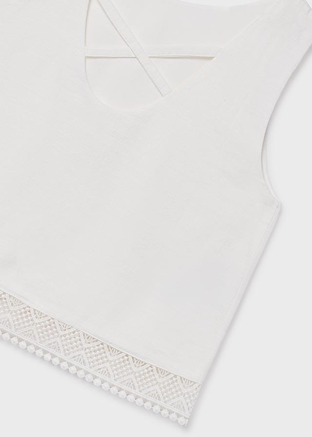 Blusa cinta bordada - mayoral - Menina - SS26-6157