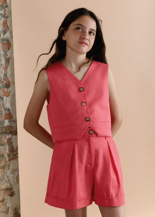 Calções imitação de linho - mayoral - Menina - SS26-6201