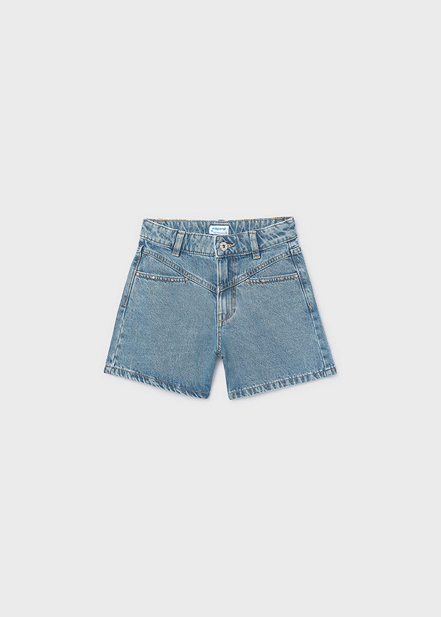 Calções jeans c/ rebites - mayoral - Menina - SS26-6202