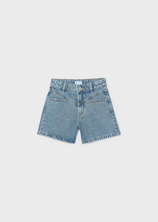 Calções jeans c/ rebites - mayoral - Menina - SS26-6202