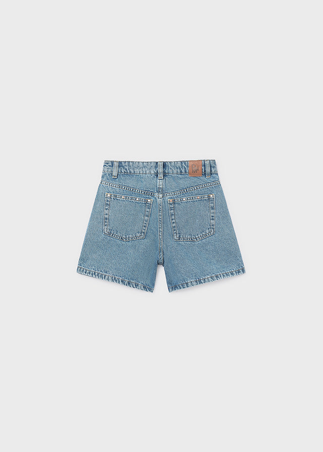 Calções jeans c/ rebites - mayoral - Menina - SS26-6202
