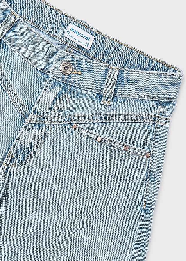 Calções jeans c/ rebites - mayoral - Menina - SS26-6202