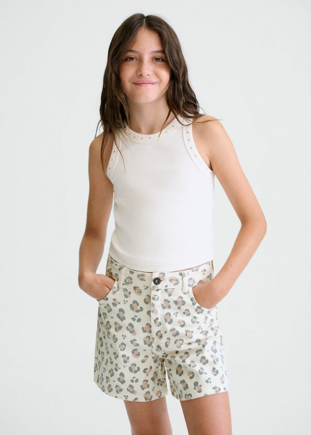 Calção sarja fantasia - mayoral - Menina - SS26-6204