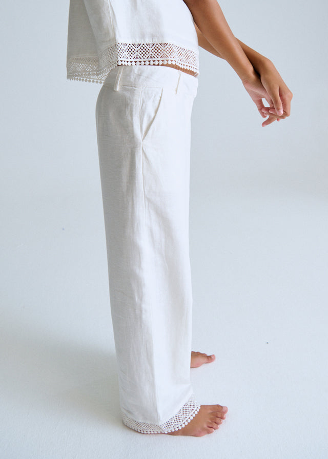 Calça c/ fita bordada - mayoral - Menina - SS26-6545