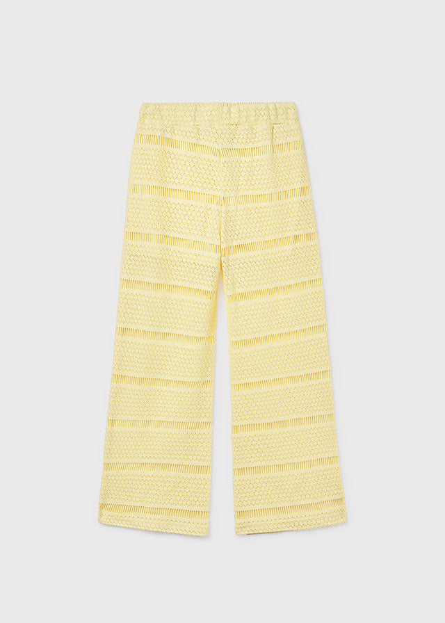 Calças tipo crochê - mayoral - Menina - SS26-6550